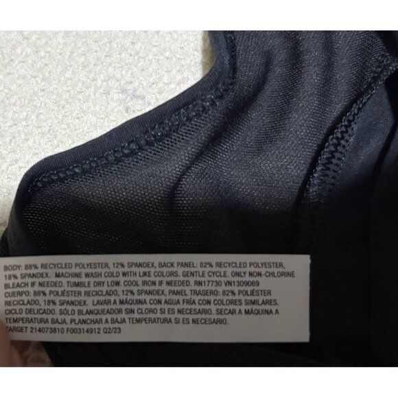 Womens All in Motion Athletic Tank Top Black Halter Strappy Yoga Gym Size S - Picture 7 of 11